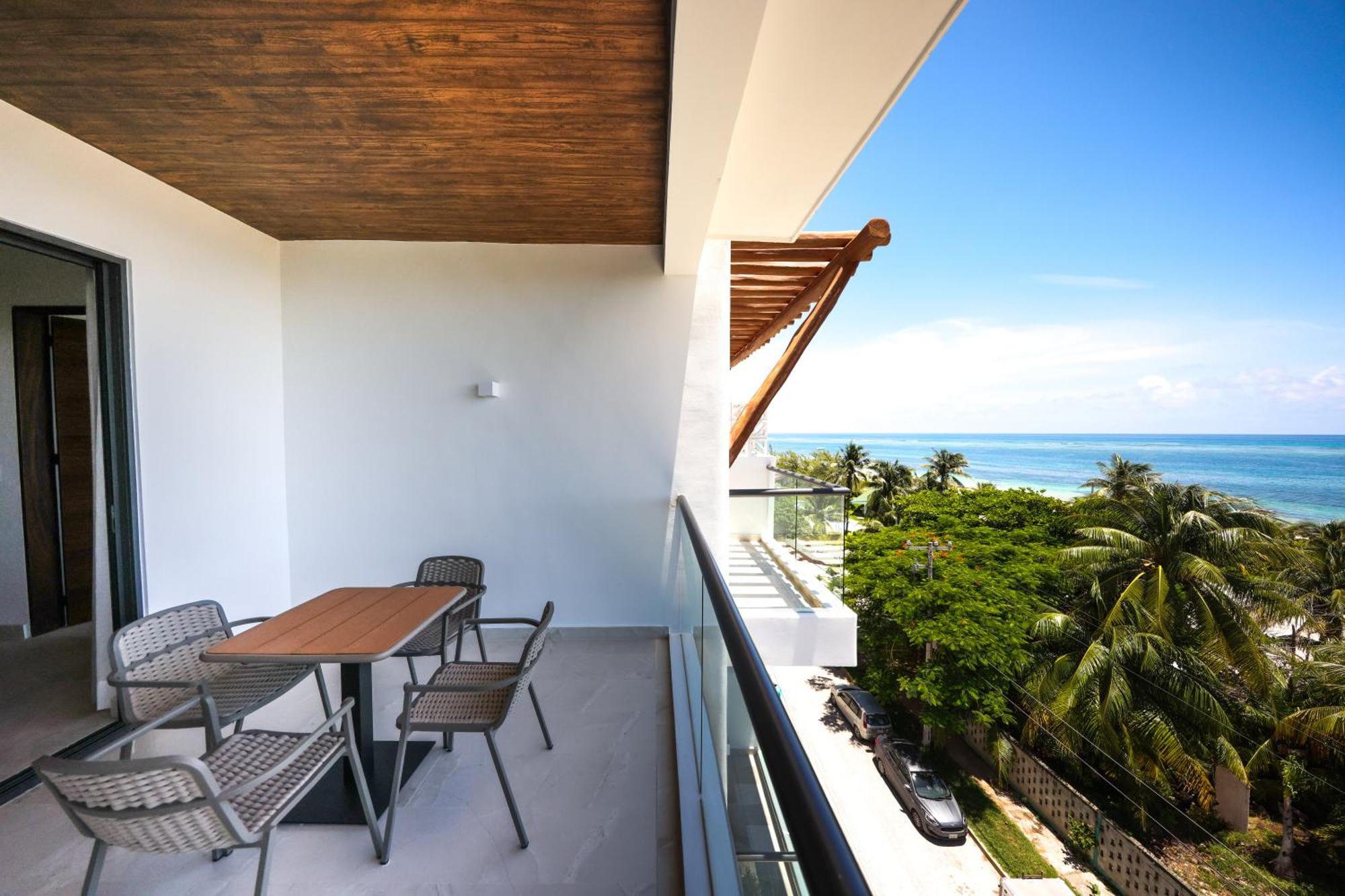 Porto Blu Lägenhet Puerto Morelos Exteriör bild