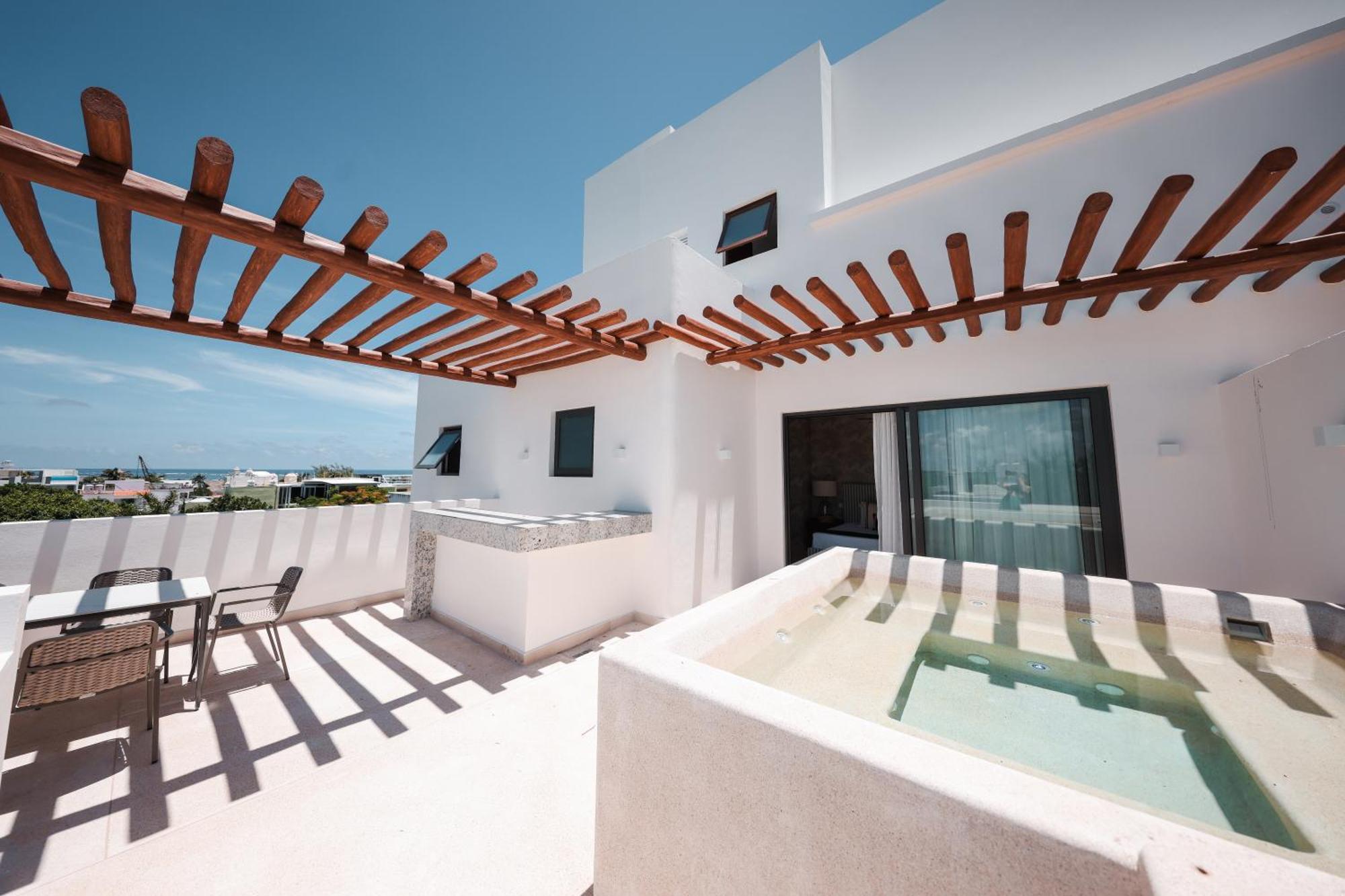 Porto Blu Lägenhet Puerto Morelos Exteriör bild
